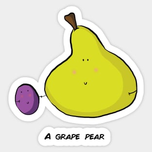 A grape pear Sticker